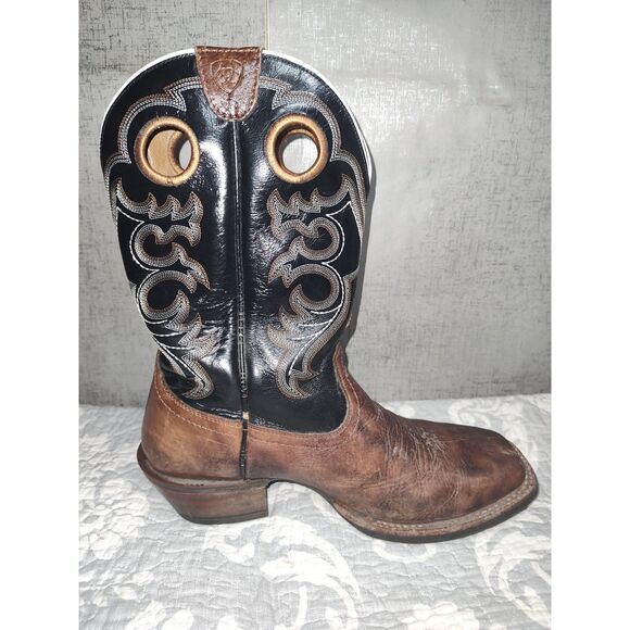Ariat Crossfire Square Toe Men\'s Boots Sz 10EE main image 4